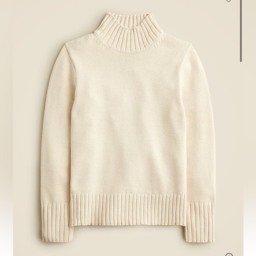 J.CREW COTTON BLACK TURTLENECK SWEATER - Picture 9 of 10